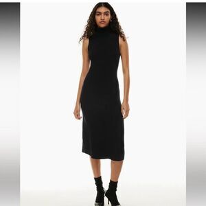 Wilfred by Aritzia black Mimi Dress size large ribbed